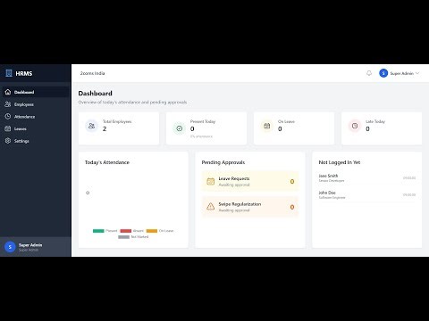 HRMS Time & Attendance System – App Development