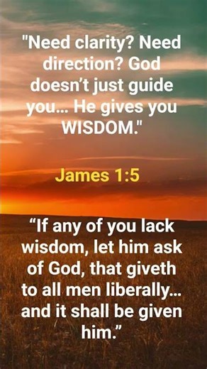 God Gives Wisdom & Knowledge 🙏 | James 1-5 | Ask and Receive