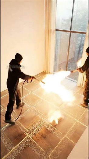 Stunning LED Wood and Pebble Epoxy Floor Build