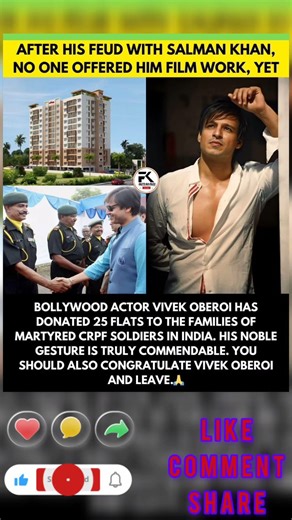 Vivek Oberoi’s noble gesture for the families of India’s bravehearts has drawn #motivation