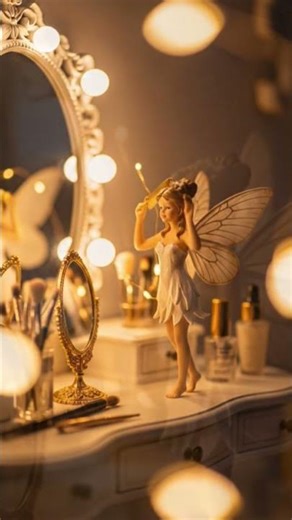 The Mirror Fairy Moment 🪞🧚‍♀️#fairy #magic #aesthetic #shorts #viralshorts #fantasy #dreamy #4k