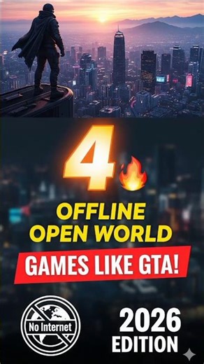 🥳​🔥 Top 4 Best OFFLINE Open World Games for Android & iOS!