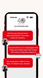 Just what exactly is eleuthero? 🤔💭⁠ ⁠ Eleuthero is classified as an adaptogen, which is defined as “a non-toxic substance that reinforces the body’s ability to adapt to stress.” ⁠ ⁠ Adaptogens can promote physical and mental stamina while working subtly with your body to adapt to changes in the environment! ⁠ ⁠ Learn more about this powerful herb by checking out our blog on eleuthero and its benefits 🌿⁠ https://bit.ly/3BVNc7s | Sun Chlorella USA