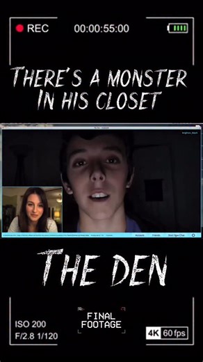 FinalFootage on Instagram: "The Den | Hacked | (2013)🩸 • • While studying the habits of web cam chat users from the apparent safety of her own home, a young woman’s life begins to spiral out of control after witnessing a grisly murder online. #finalfootage #foundfootagehorror #horror #foundfootage #scary"