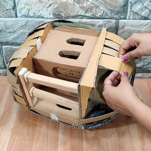 "Unique Rock House from Cardboard | Unbelievable Result!" | 3 minutes diy