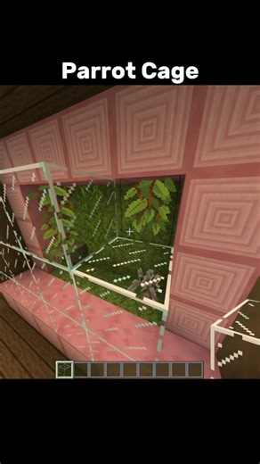 🦜 THE ULTIMATE MINECRAFT PARROT CAGE!🦜 #gameshorts #minecraft #minecraftbeauty #minecraftbuilding