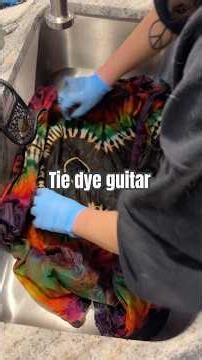 Making a Tie dye guitar #tiedye #tutorial orial