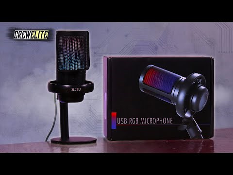 Best Gaming Mic? | NJSJ: USB RGB Condenser Mic With Audio Monitoring & Gain/Mute Control [REVIEW]