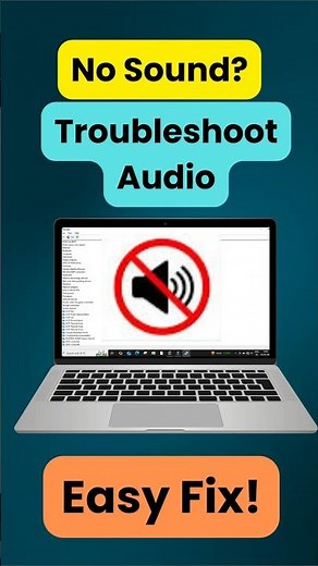 Fix No Sound on Windows 10/11 Fast! #shorts