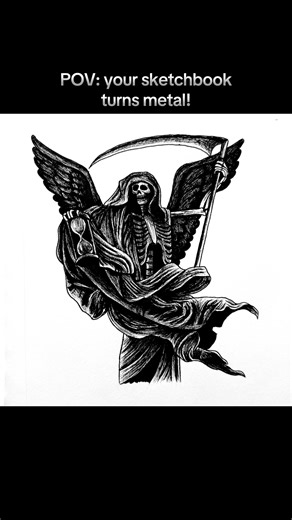 Metal-Inspired Tattoo Art Timelapse