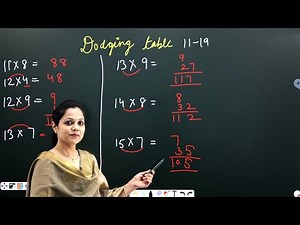 Learn Dodging Tables Trick of 11 to 19 multiplication | Easy and fast way | Math Tips & Tricks