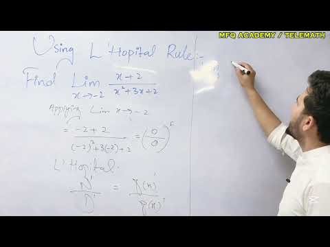 Using L’Hopital Rule To evaluate limit