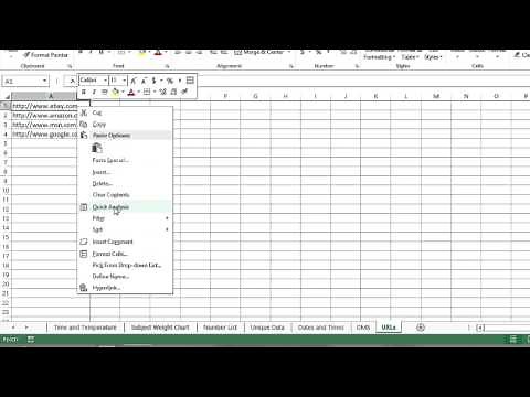 How to Change a Text to Display to a Hyperlink Address in Excel : MIcrosoft Excel Tips