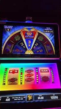 Quick Hit SUPER Wheel Slot Machine - WILD Free Games Bonus!! Big Win!!
