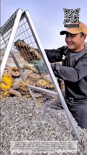 Sunflower Seed Processing Machine | Fast & Efficient Harvest Sorting #craftedeveryday