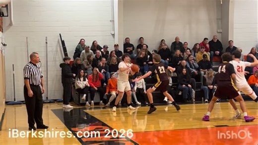Jake Clark Thursday puts back an offensive rebound for Lee in its win over Lenox. Story: https://www.iberkshires.com/sports/highschool/winter/basketball/boys/story/1/1962/Wildcats-Pull-Away-Late-Against-Lenox.html | iBerkshires Sports