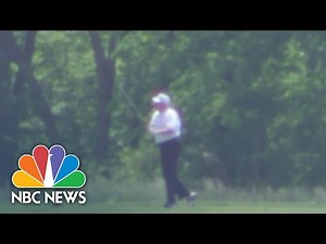 Trump Hits The Golf Course For First Time During Pandemic | NBC Nightly News