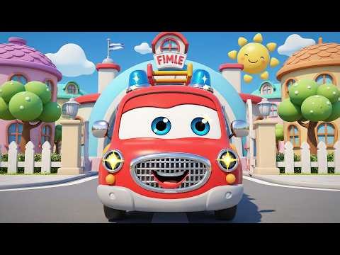 Eighteen Mini Fire Engine Goes Nee Naw Nee | Fire Truck Song & Heroes for Kids