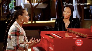 Grammy award-winning musician, Alicia Keys joins our ladies at the Red Table and opens up about her own self-worth issues. Join us for an all-new Red Table Talk, next Monday – only on Facebook Watch. | Red Table Talk