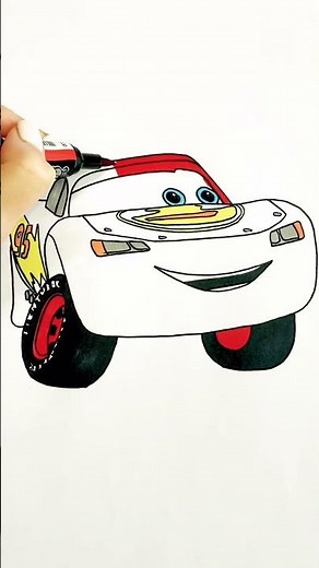Lightning McQueen - Cars on the road | Coloring pages | Color & Kids TV #cars #coloringpages
