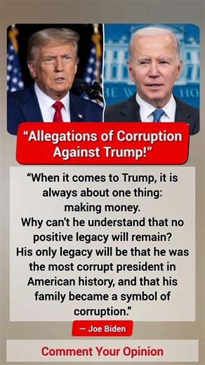 What BIDEN Said About TRUMP'S LEGACY?