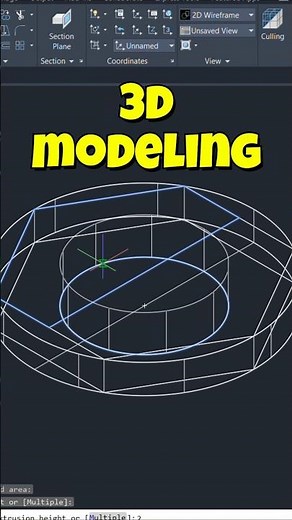AutoCAD Hex Nut 3D Modeling | Beginner Tutorial #autocad
