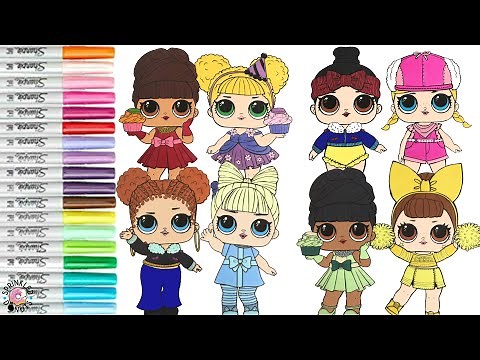 LOL Surprise Makeover as Disney Princess Coloring Book Compilation Elena Tiana Belle Anna Elsa