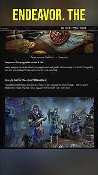 ESO DECEMBER ROADMAP! #shorts