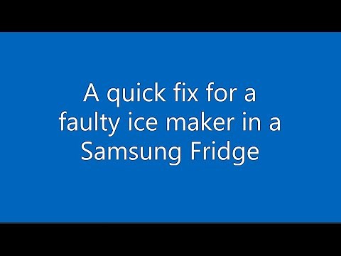 How to Fix or Reset Your Samsung Fridge Ice Maker