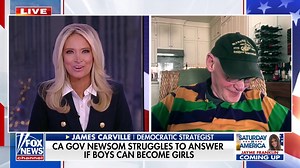 🚨 JAMES CARVILLE: “I’m not worried about getting pregnant.” “I don’t think men can get pregnant… I never took a birth control pill in my life.” Carville on Saturday in America | Kayleigh McEnany