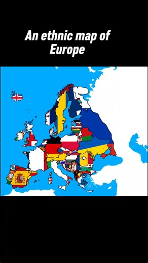 An ethnic map of europe(simplified)