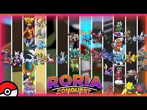 How To Get All Legendary Pokémon In Roria Conquest! (Locations) | Pokémon Brick Bronze
