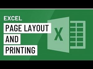 Excel Page Layout and Printing