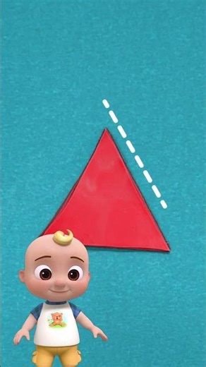 Let's Make Shapes with Playdoh 🟥 What shape can you see? #cocomelon #playdoh #shorts