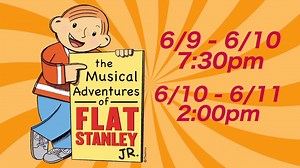 THE MUSICAL ADVENTURES OF FLAT STANLEY JR is a fun show the whole family will love! Live on stage at The Everett for 4 performances only this weekend! Fri June 9: 730pm Sat June 10 at 2pm and 730pm Sun June 11 at 2pm Tickets: https://app.arts-people.com/index.php?show=154732 | The Everett Theatre