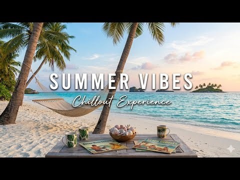 PARADISE BEACH VIBES 🌴 1 Hour Relaxing Chillout Music & Tropical Ocean Views
