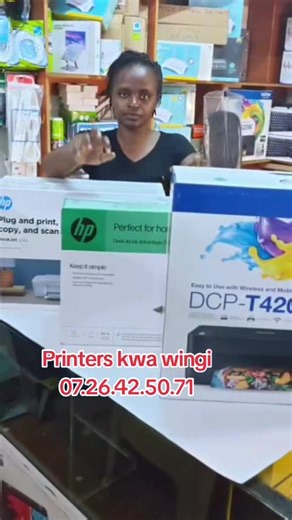#Printers **Hp deskjet 2320 color/ Print/Copy/Scan @ 6,000 **Hp deskjet 2875 color/ Print/Copy/Scan/Wi-Fi @ 9,500 ** Brother DCP T420 ink tank Color/print/copy/scan/Wi-Fi @ 18,000 Call/Whatsapp 0726 425071 📍Revlon professional plaza 1st floor along biashara street