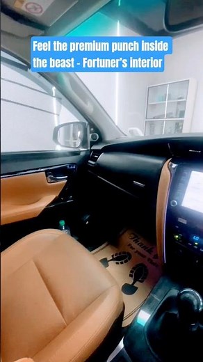 Toyota Fortuner Interior 2025 – Dashboard Design That Feels Premium!" #thedetailingguru #graphene