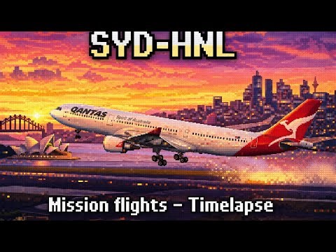 Infinite flight Timelapse : Sydney to Honolulu