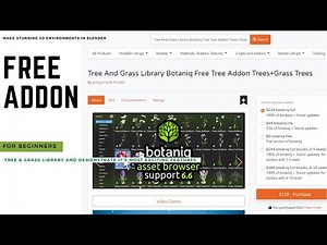 Tree And Grass Library Botaniq Free Tree Addon