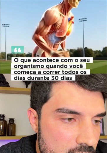 O que acontece quando você começa a correr por 30 dias? Nos primeiros dias, falta ar, o coração dispara e as pernas queimam rápido. Mas seu corpo começa a se adaptar. Seu condicionamento melhora. Seu coração fica mais eficiente. Seu humor muda. Seu sono melhora. E o cansaço demora mais pra chegar. A corrida também fortalece músculos, tendões e articulações com o tempo. Mas existe um detalhe importante: descanso também faz parte do treino. É durante a recuperação que o corpo evolui de verdade. E 