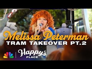 Melissa Peterman Takes Over the Universal Studios Hollywood Tram AGAIN | Happy's Place | NBC