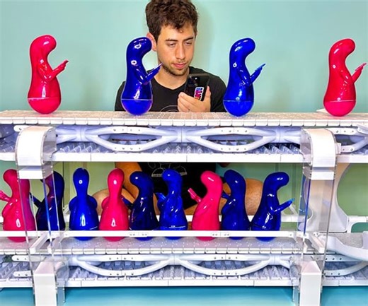 This 3D-Printed Kinetic Sculpture Is a Commentary on Phone Addiction