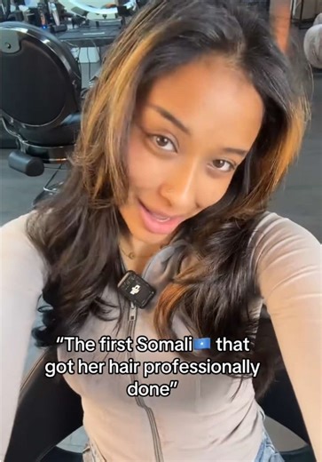 Somali Girl's First Professional Hair Salon Visit