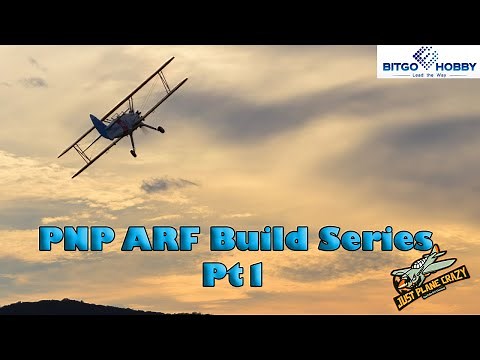 Pt1 Dancing Wings Pt17 Stearman Balsa ARF PNP Build Series, from BitgoHobby. Horz. Vert. Stab & gear