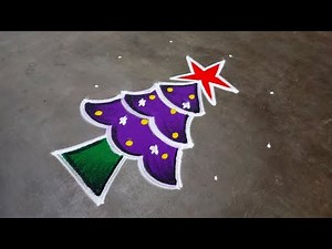 Christmas 2025special kolam|Xmas simple rangoli| Xmas beautiful rangoli|santa claus Amazing rangoli