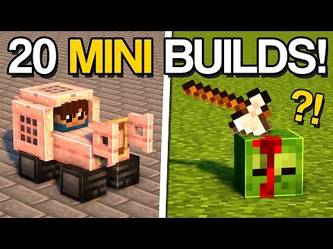 Minecraft: 20+ MINI Build Hacks & Ideas!