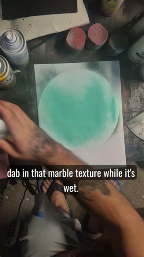 Galaxy Spray Paint Art #art #planet #space #spraypaint #shorts