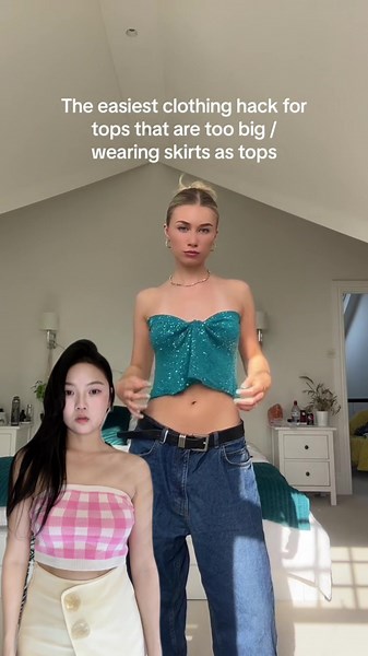 Transform Your Oversized Tops with This Quick Fashion Hack