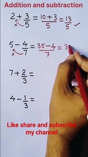 Addition and subtraction trick 📚 📚 📖📖📖 #mathbasics #maths #mathstricks #education